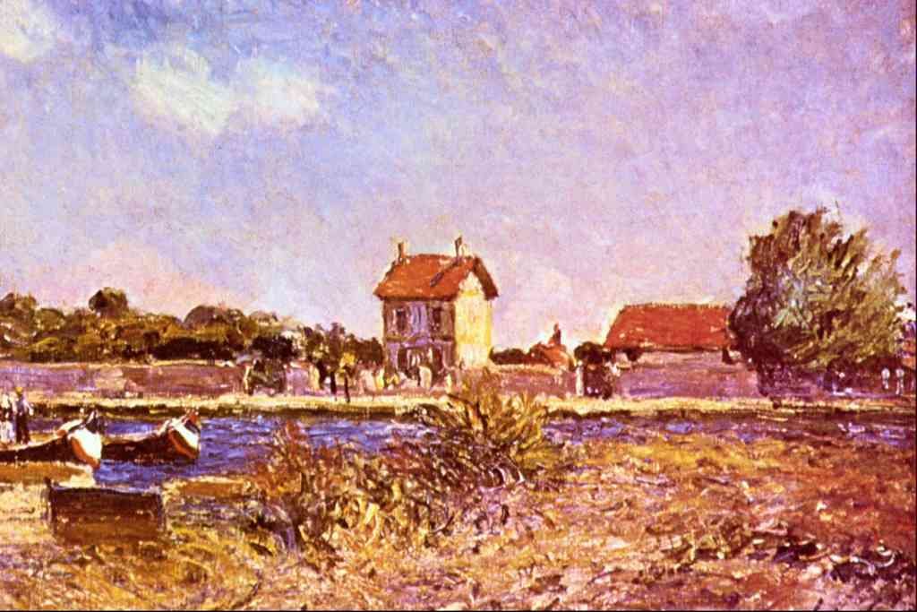 Sainte Mammes Sisley Impressionism A4 Photo Print