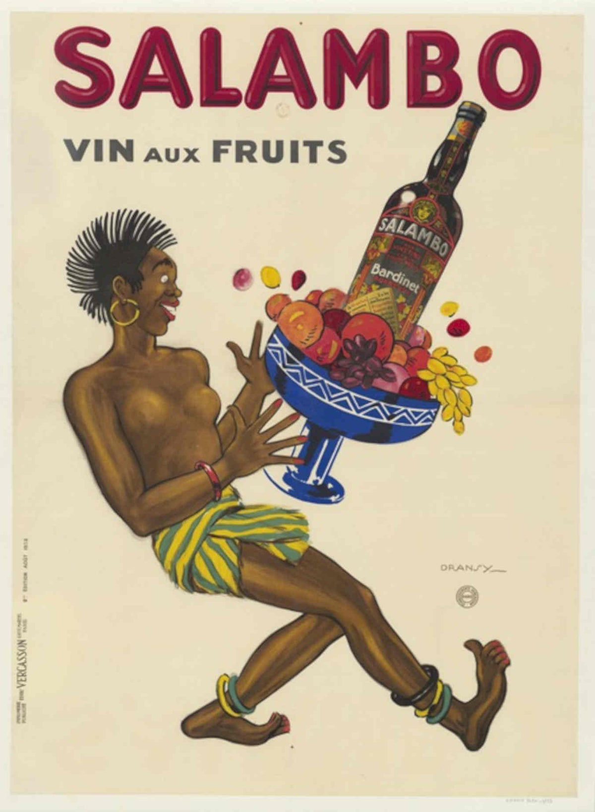 Salambo Wine Poster Vintage Retro Advert Poster