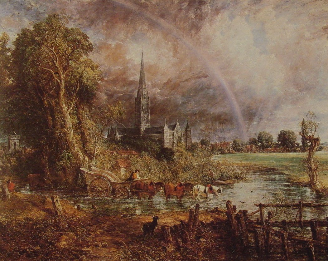Salisbury Cathedral From The Meadows Art A4 Photo Print