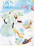 Sally Dolcis Shoes 1950s Vintage Retro Advert Poster