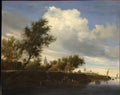 Salomon Ruysdael ferry near gorinchem met dp146477 Art A4 Photo Print