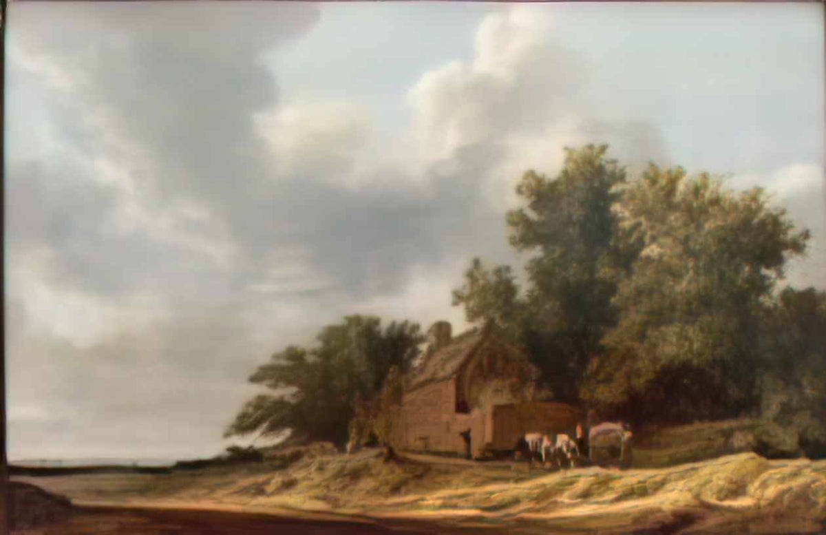 Salomon Ruysdael salomon van ruysdael bauerngeh ft Art A4 Photo Print