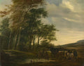 Salomon Ruysdael salomon van ruysdael c 1602 1670 a landscape with a Art A4 Photo Print