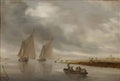 Salomon Ruysdael salomon van ruysdael river scenery dep13 statens mus Art A4 Photo Print