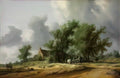 Salomon Ruysdael salomon van ruysdael road in the dunes with a passan Art A4 Photo Print