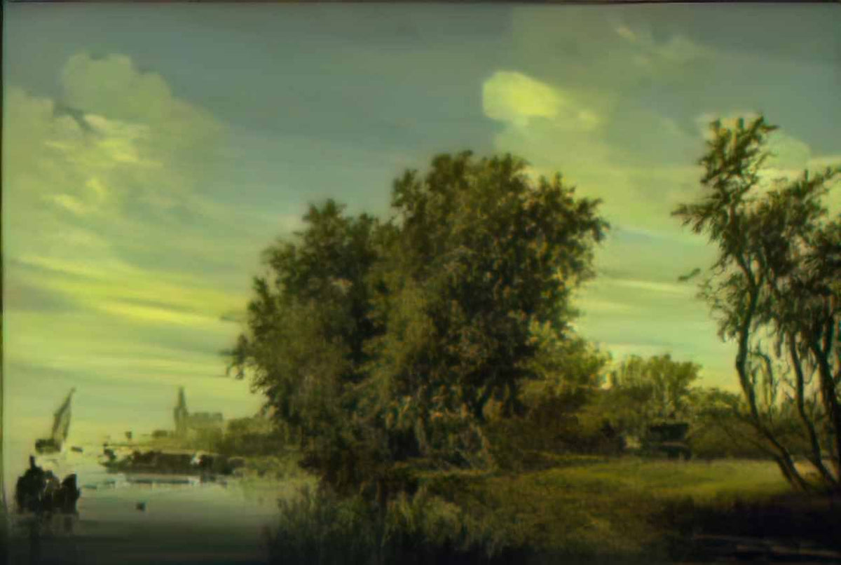 Salomon Ruysdael salomon van ruysdael the road along the river kms726 Art A4 Photo Print