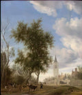 Salomon Ruysdael salomon van ruysdael view of beverwijk 1982 396 muse Art A4 Photo Print