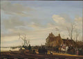Salomon van Ruysdael drawing the eel met dp147902 Art A4 Photo Print