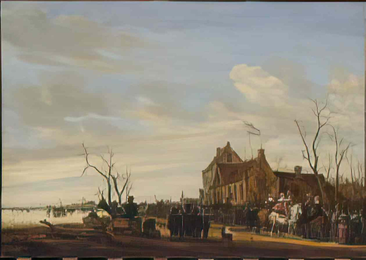 Salomon van Ruysdael drawing the eel met dp147902 Art A4 Photo Print