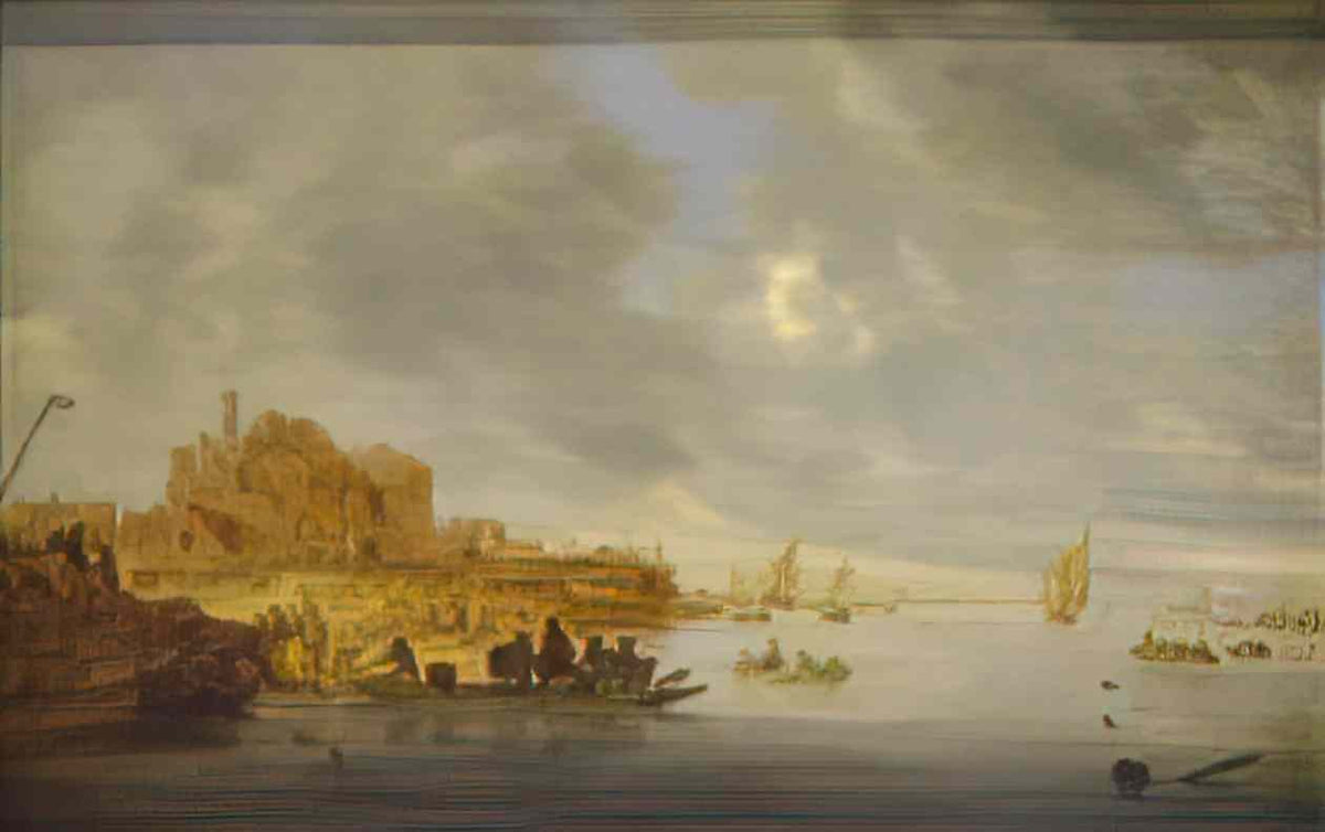 Salomon van Ruysdael le bac salomon van ruysdael mus e du louvre Art A4 Photo Print