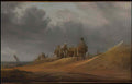Salomon van Ruysdael market by the seashore met dp143181 Art A4 Photo Print