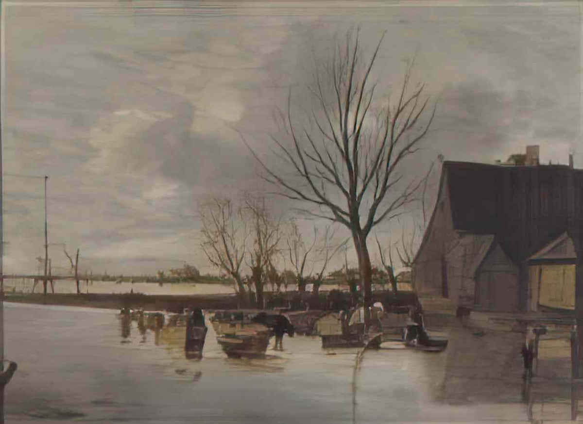 Salomon van Ruysdael s j van ruysdael winterlandschap met boerderij e Art A4 Photo Print