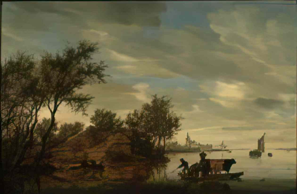 Salomon van Ruysdael salomon jacobsz van ruysdael riviergezicht met v Art A4 Photo Print