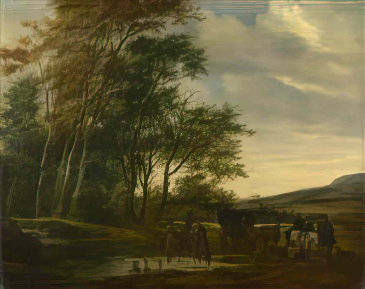 Salomon van Ruysdael salomon van ruysdael c 1602 1670 a landscape wit Art A4 Photo Print