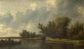 Salomon van Ruysdael salomon van ruysdael c 1602 1670 a river landsca Art A4 Photo Print