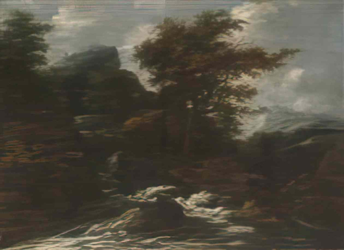 Salomon van Ruysdael salomon van ruysdael landscape with waterfall 19 Art A4 Photo Print