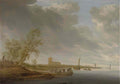 Salomon van Ruysdael salomon van ruysdael river landscape with a view Art A4 Photo Print