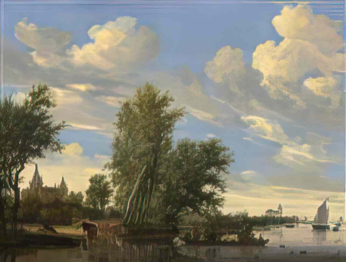 Salomon van Ruysdael salomon van ruysdael river landscape with ferry google art project Art A4 Photo Print