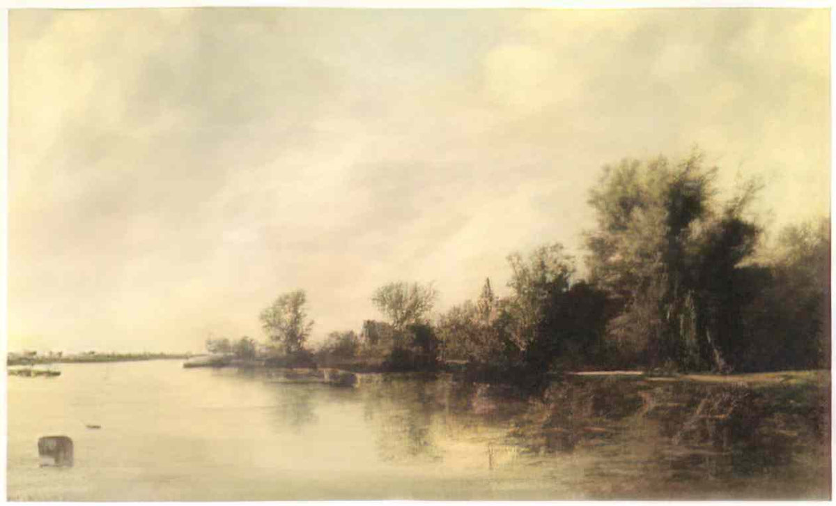 Salomon van Ruysdael solomon jacobsz van ruysdael river view 31x49 mo Art A4 Photo Print