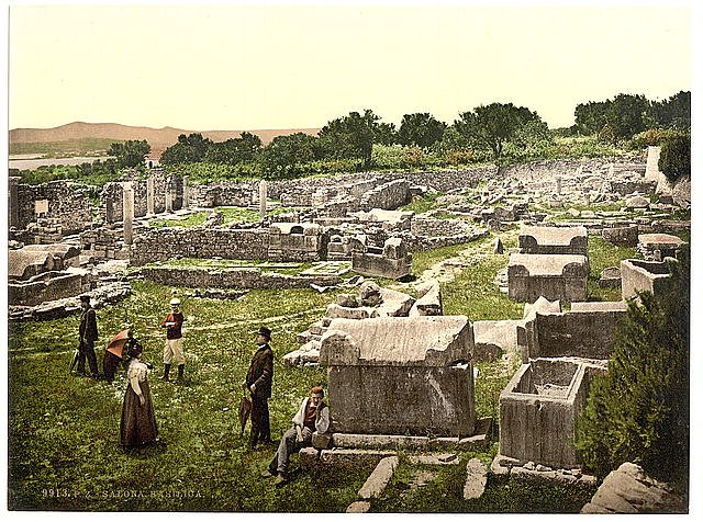 Salona basilica Dalmatia Vintage A4 Photo Print