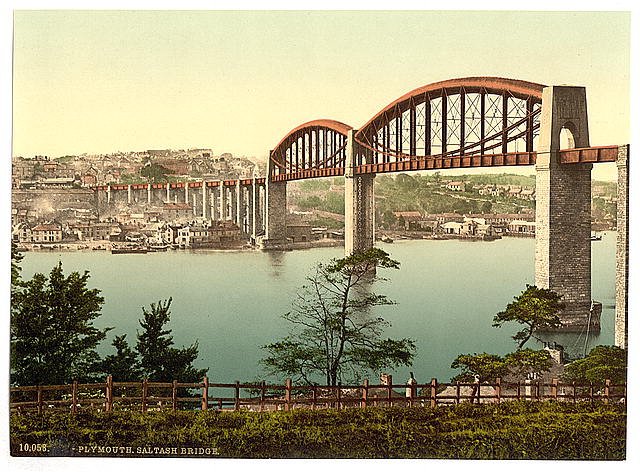 Saltash Bridge Plymouth Vintage A4 Photo Print