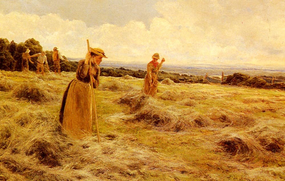 Saltmer Florence A Haymaking Art A4 Photo Print