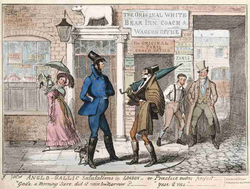 Salutations 1835 Cartoon Joke 001 Vintage A4 Photo Print