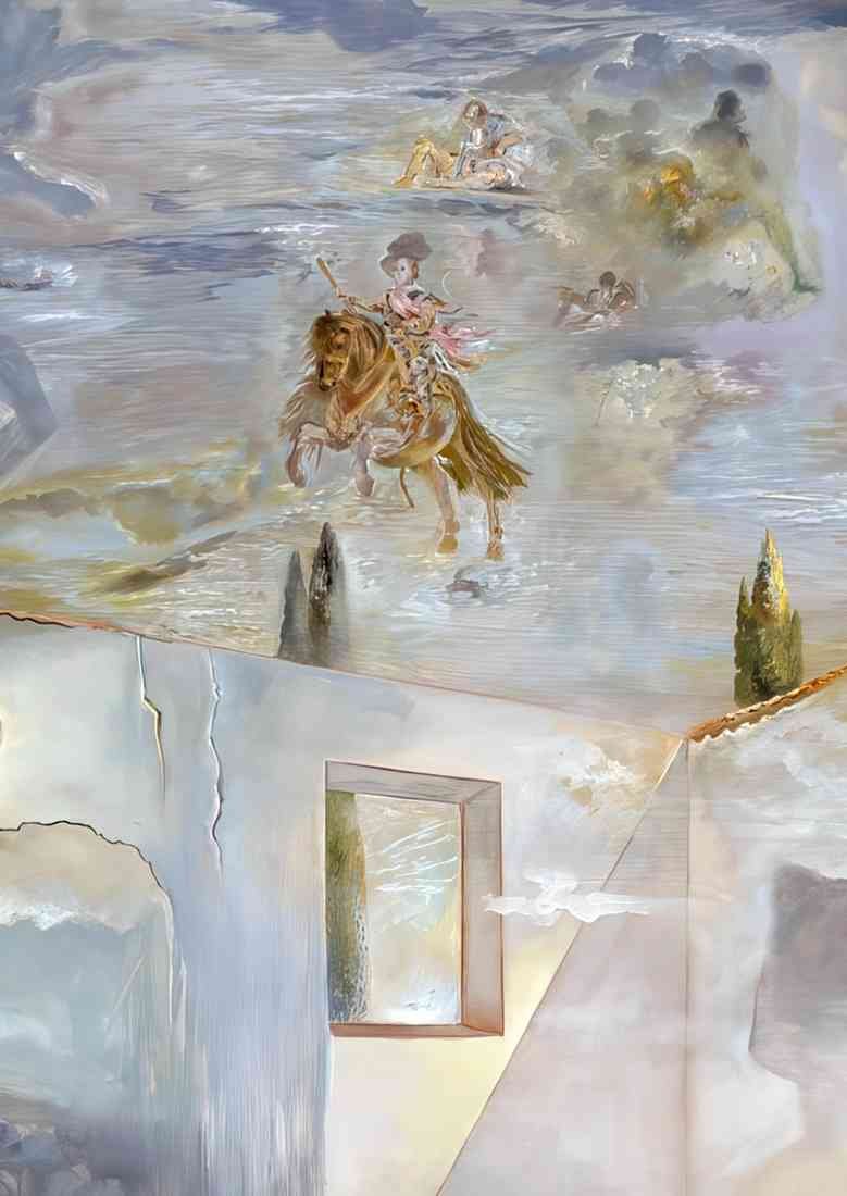 Salvador Dali 0957 Gala Contemplating the Apparition of Prince Baltasar Carlos CROP A4 Photo Print