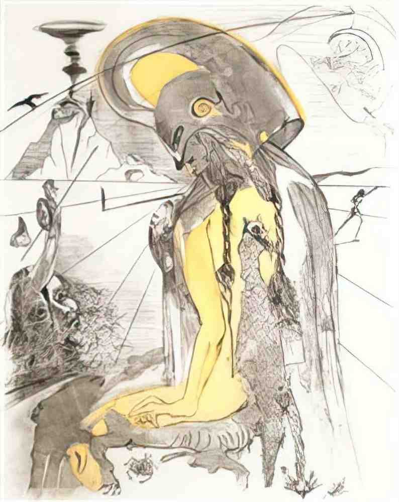 Salvador Dali 100 Art A4 Photo Print