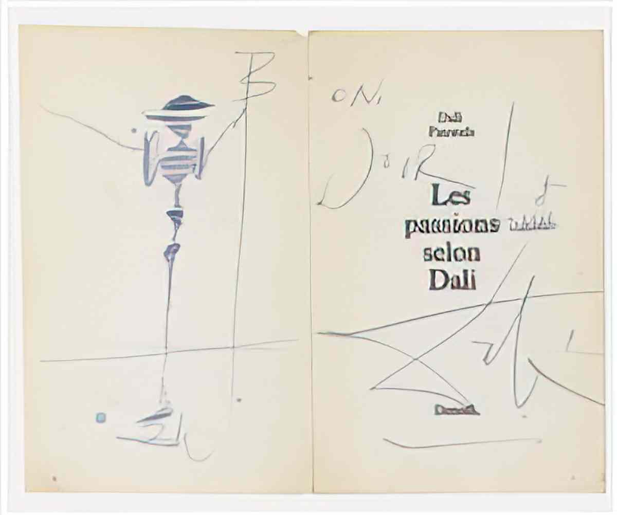 Salvador Dali drawing Art A4 Photo Print