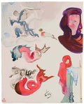 Salvador Dali salvador dali anges et diverses figures Art A4 Photo Print