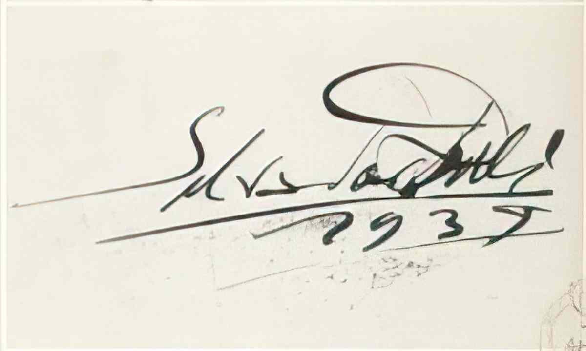 Salvador Dali salvador dali autographe Art A4 Photo Print