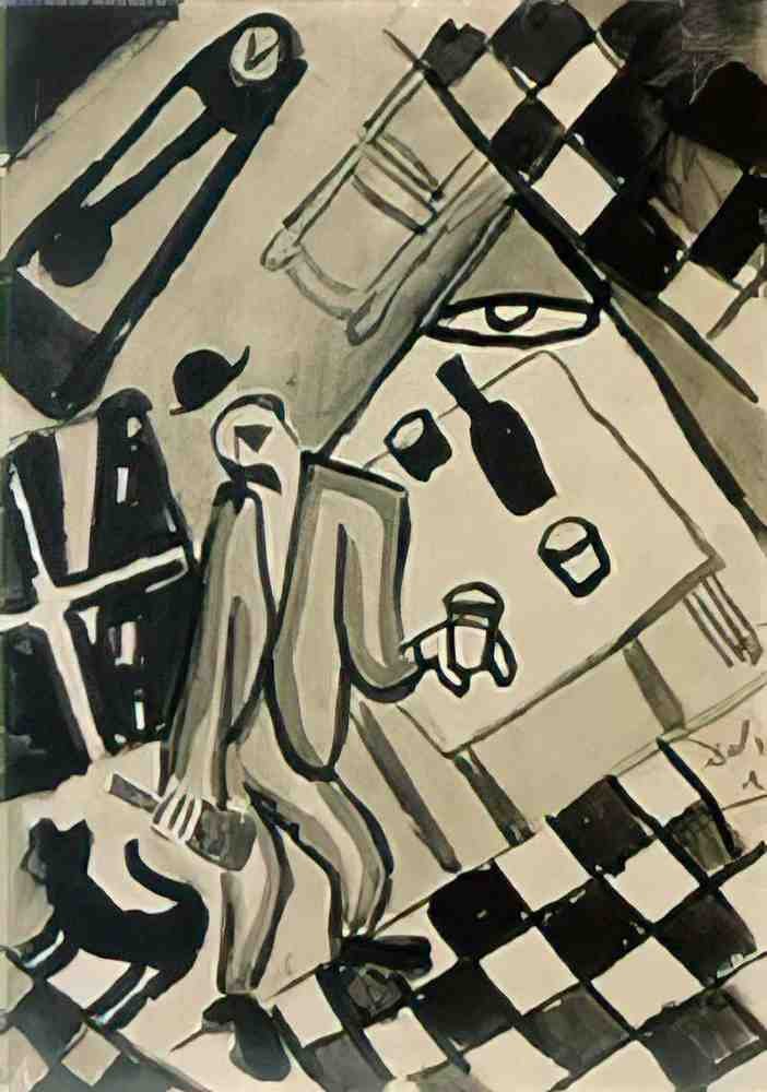 Salvador Dali salvador dali borracho the drunkard Art A4 Photo Print