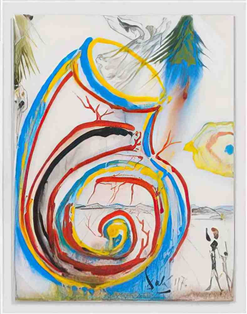 Salvador Dali salvador dali caracol de mar Art A4 Photo Print