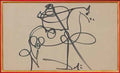 Salvador Dali salvador dali cavalier calligraphie1 Art A4 Photo Print