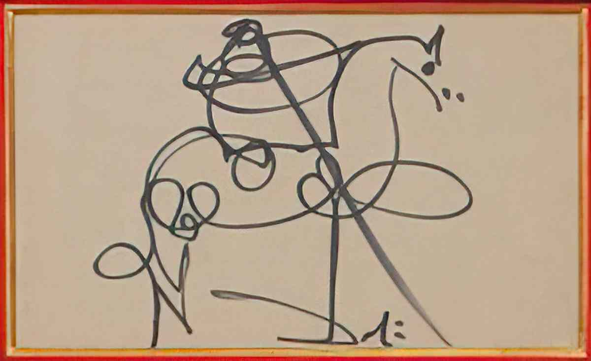 Salvador Dali salvador dali cavalier calligraphie1 Art A4 Photo Print