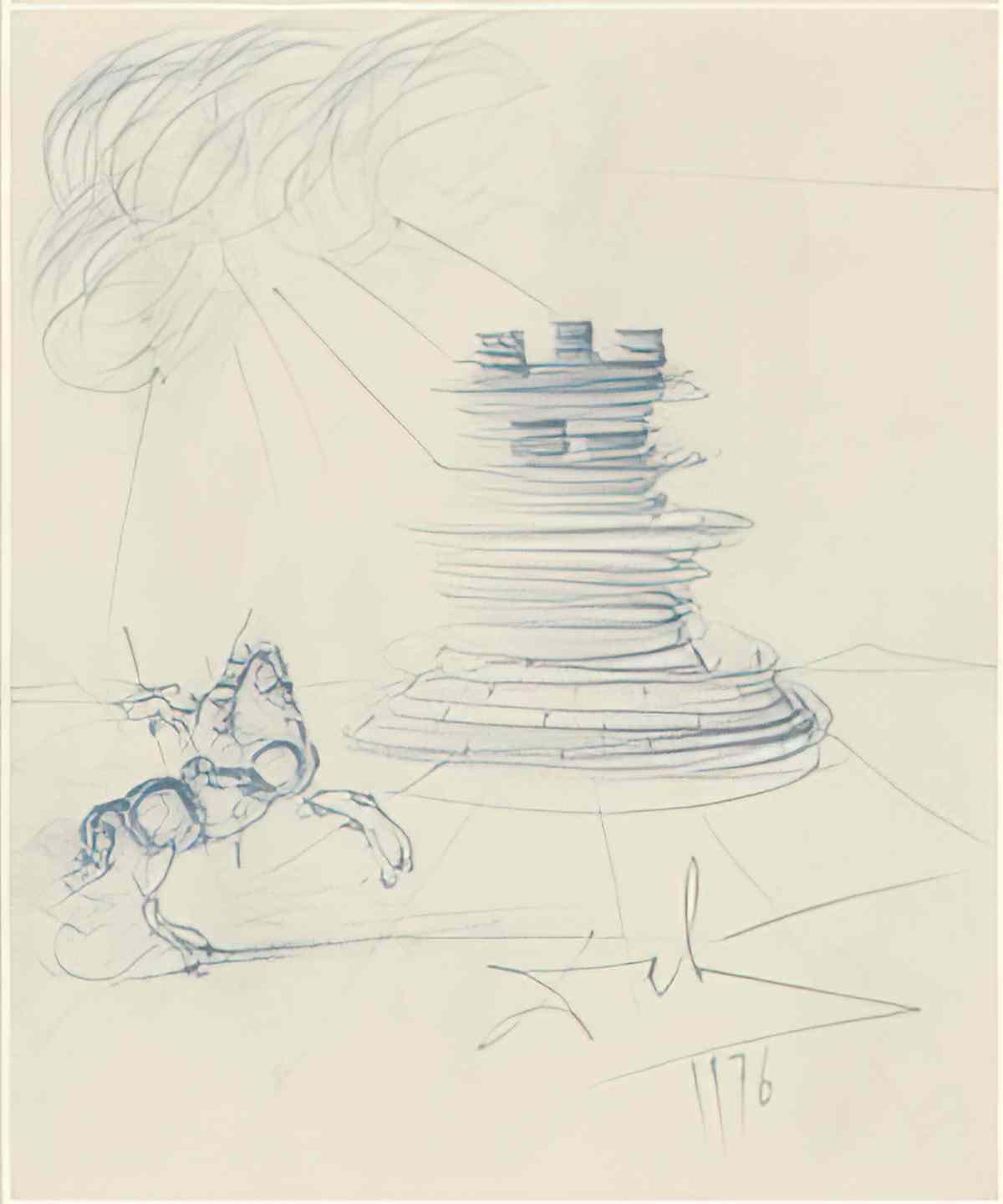 Salvador Dali salvador dali cavalier1 Art A4 Photo Print