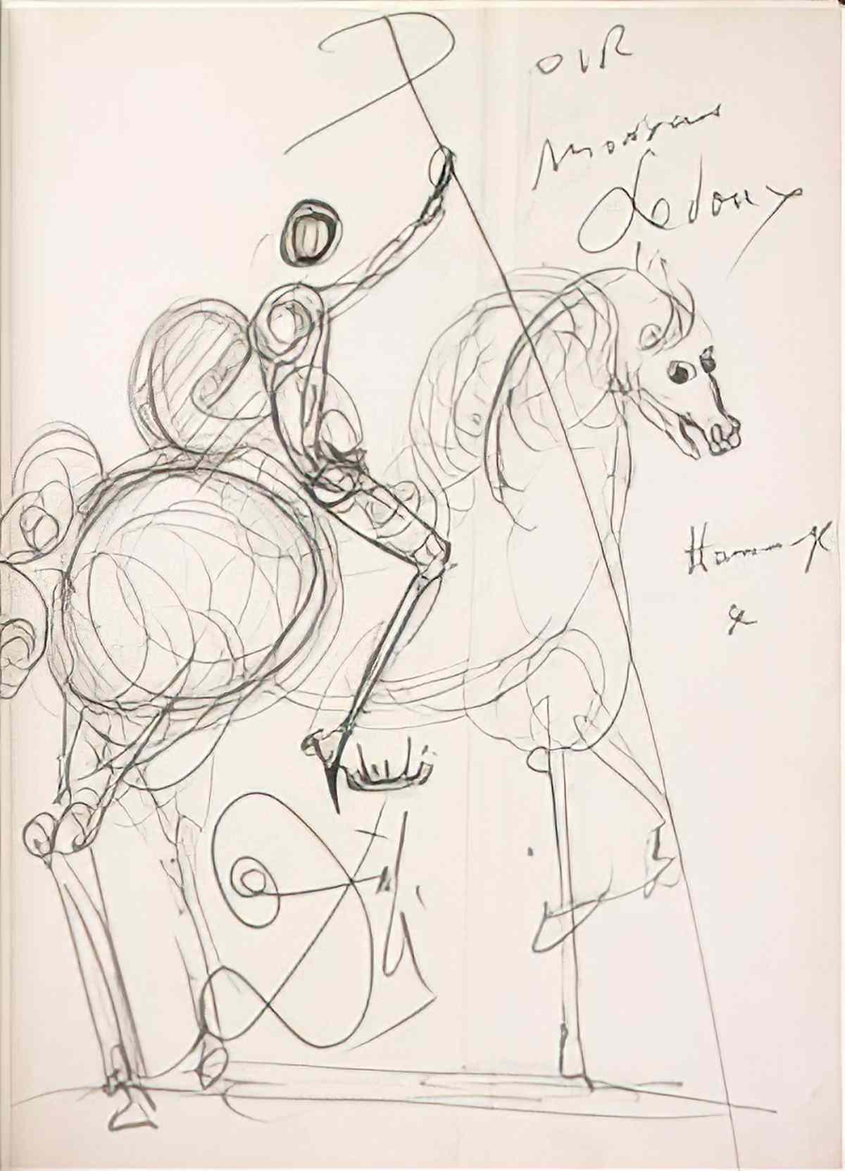 Salvador Dali salvador dali cavalier2 Art A4 Photo Print
