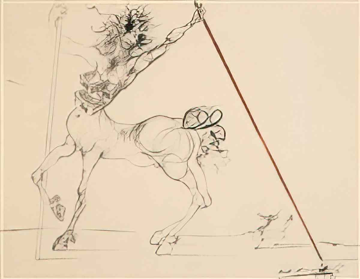 Salvador Dali salvador dali centaure aux tiroirs1 Art A4 Photo Print