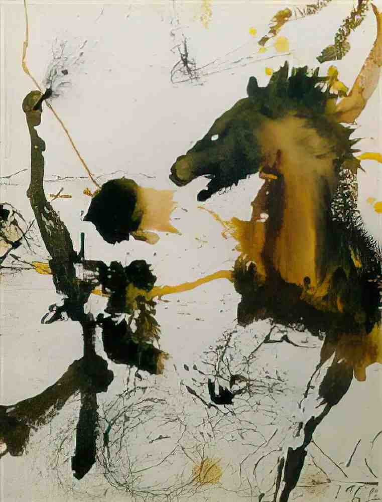 Salvador Dali salvador dali cheval arabe Art A4 Photo Print