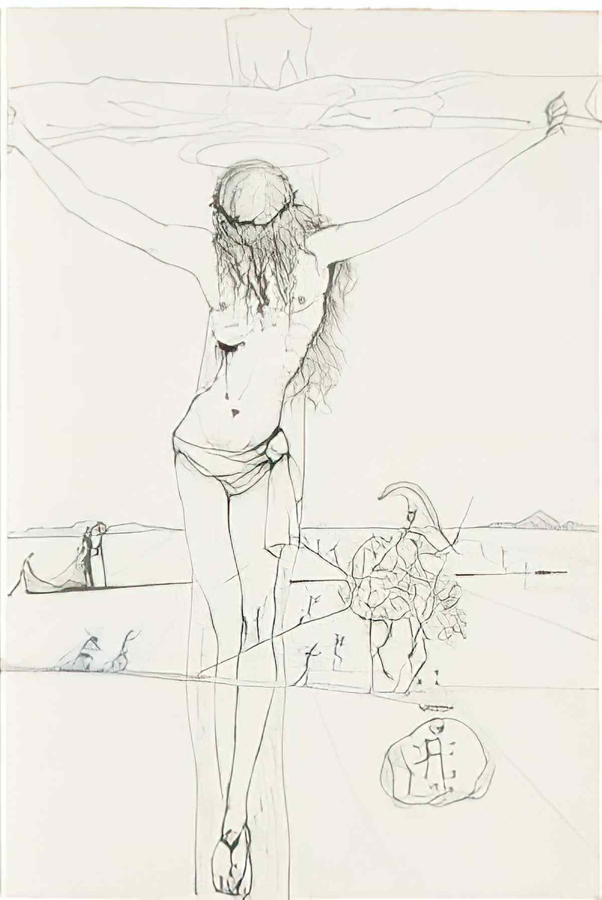 Salvador Dali salvador dali christ et cavalier Art A4 Photo Print