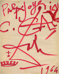 Salvador Dali salvador dali dessin Art A4 Photo Print
