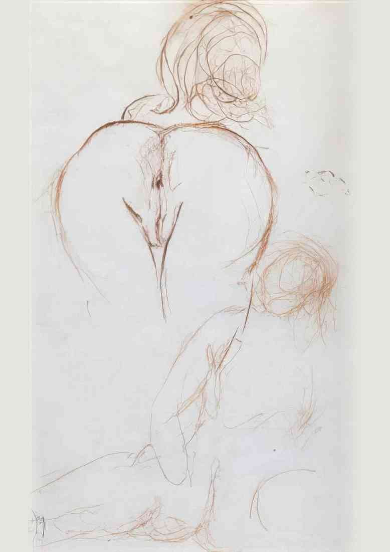 Salvador Dali salvador dali erotique no4 nu de dos les fesses A4 Photo Print