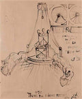 Salvador Dali salvador dali etude pour le decor de la sala dels escut Art A4 Photo Print