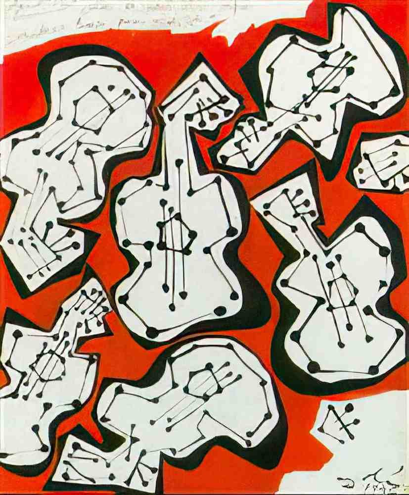 Salvador Dali salvador dali guitares 2 Art A4 Photo Print