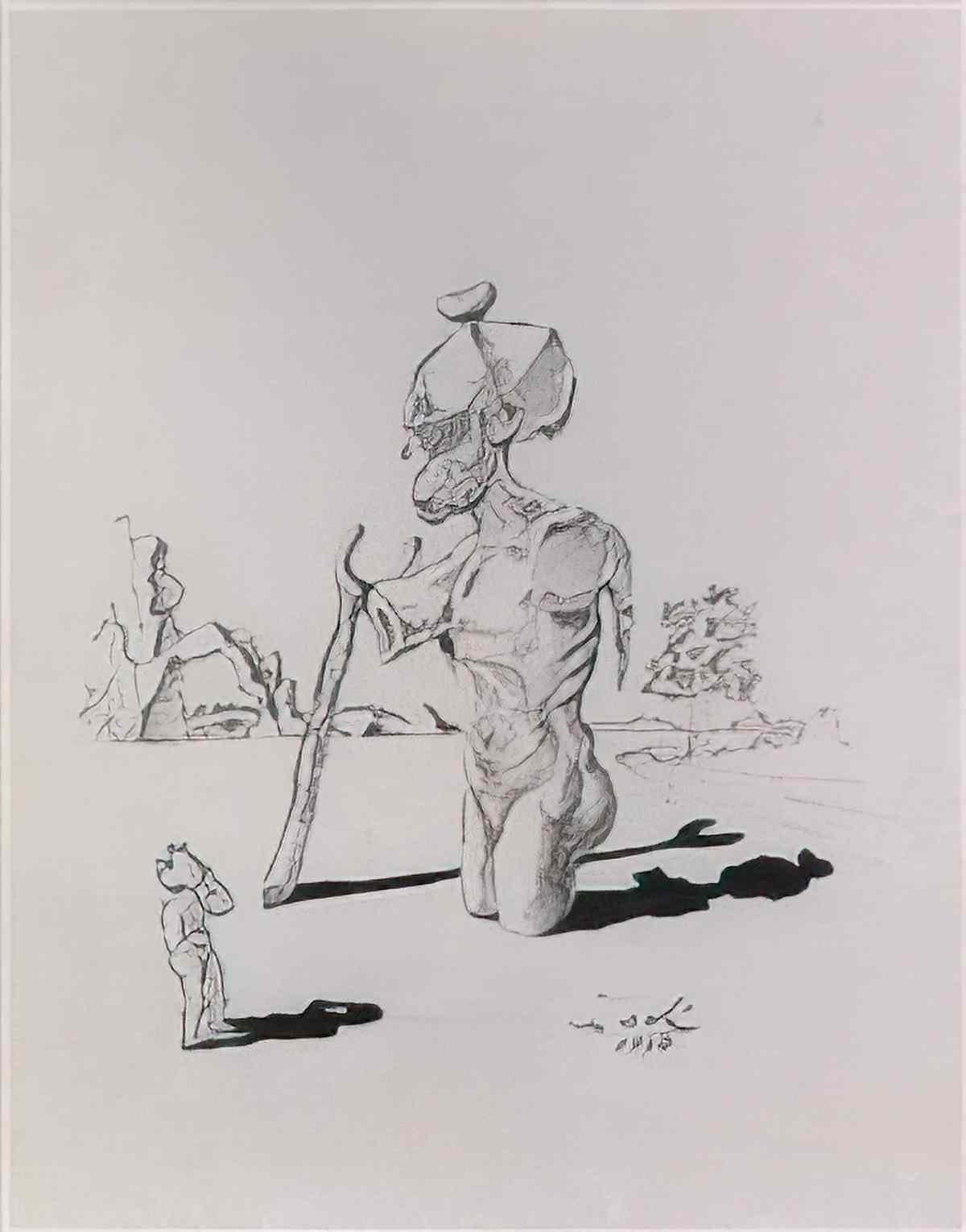 Salvador Dali salvador dali illustration Art A4 Photo Print