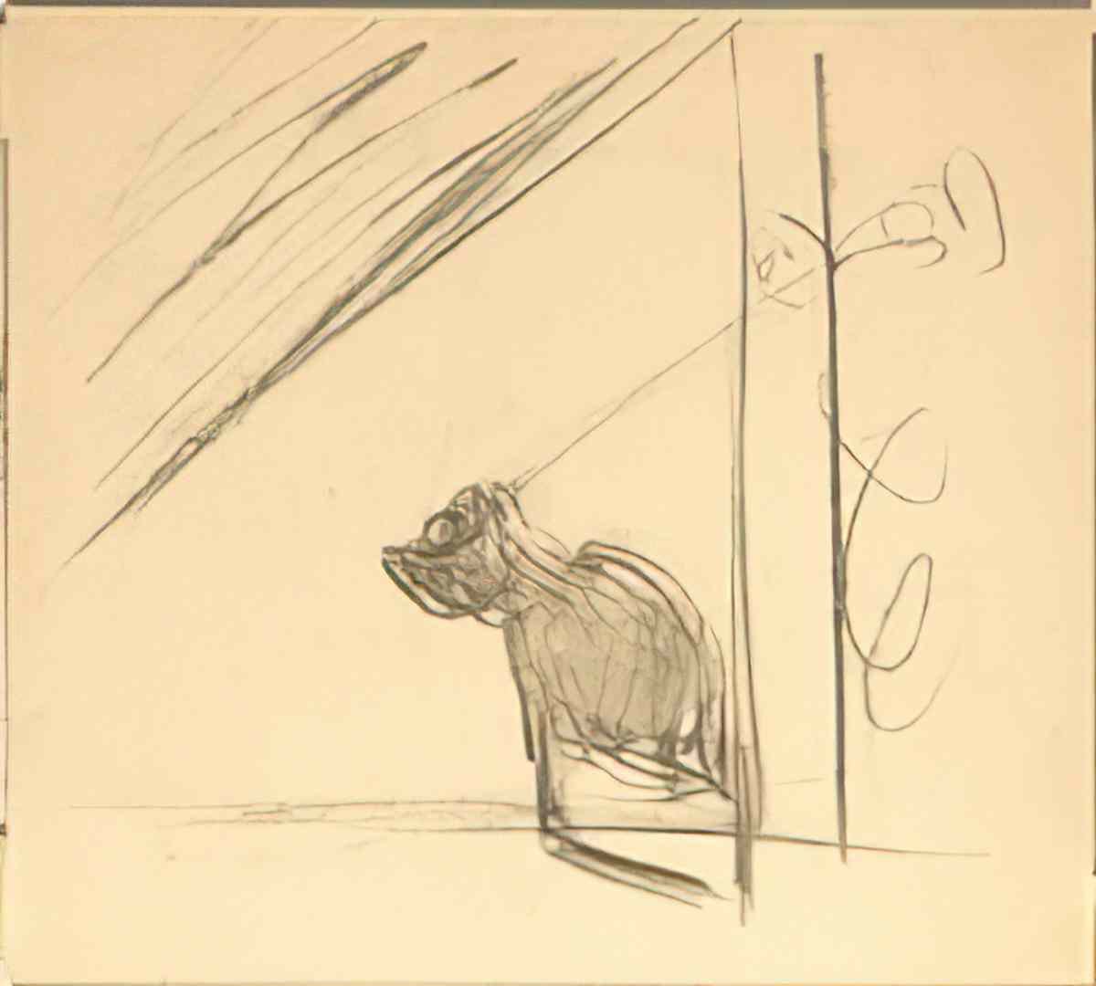 Salvador Dali salvador dali le chat de pubol ombre dun chat pour une Art A4 Photo Print