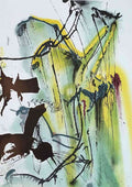 Salvador Dali salvador dali le cheval de course USE CROP A4 Photo Print