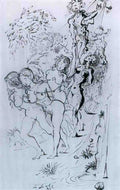 Salvador Dali salvador dali les quatre graces Art A4 Photo Print