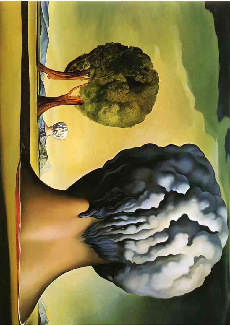 Salvador Dali salvador dali les trois sphynx de bikini A4 Photo Print